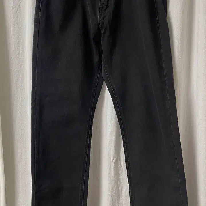 [BUNJANG] CONNECT KNOCK Cropped Straight Denim Pants Black M / 미착용 커넥트킨록 크롭 스트레이트 데님 팬츠 블랙 M