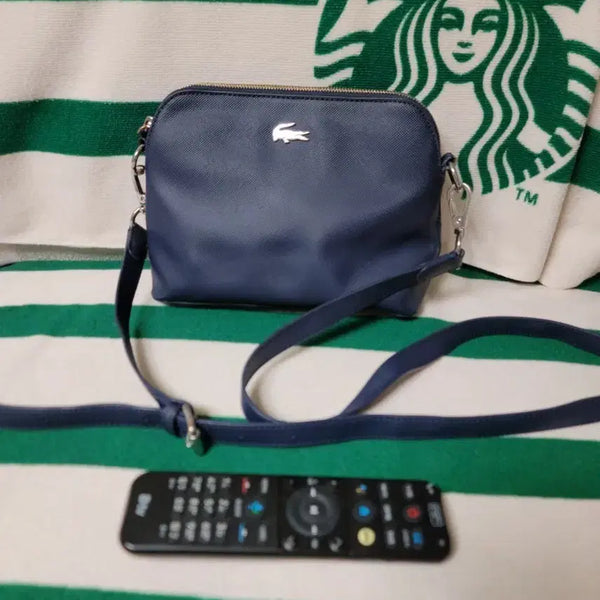 [BUNJANG] Lacoste Navy Crossbody Bag / 라코스테 네이비 크로스백