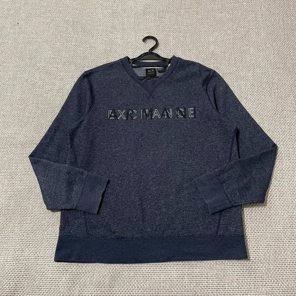 [BUNJANG] Armani Exchange Brushed Cotton Round Neck Sweatshirt XL / XL 알마니 기모 라운드 맨투맨 N.9584