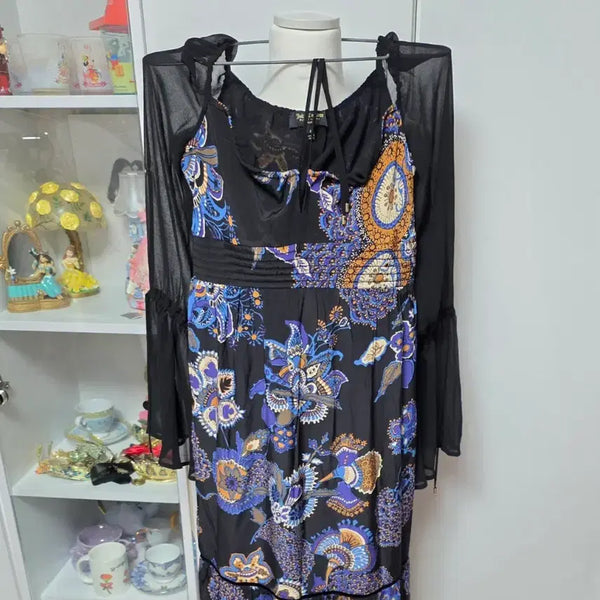 [BUNJANG] Juicy Maxi Dress Sheer Long Dress / 미국브랜드 Maxi Dress Juicy 시스루 롱원피스 미사용
