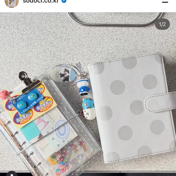 [BUNJANG] Sodoshi A7 Dot Diary Binder Cloud / 소도시 a7 도트 다이어리 바인더 클라우드