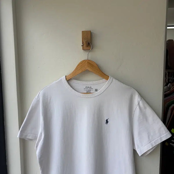 [BUNJANG] Polo Ralph Lauren White Short Sleeve T-Shirt Classic Fit / 17656 - 폴로 랄프로렌 화이트 반팔 티셔츠