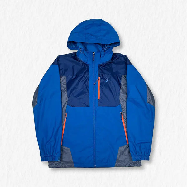 [BUNJANG] Asics Windbreaker Jacket Blue / 아식스 바람막이 블루