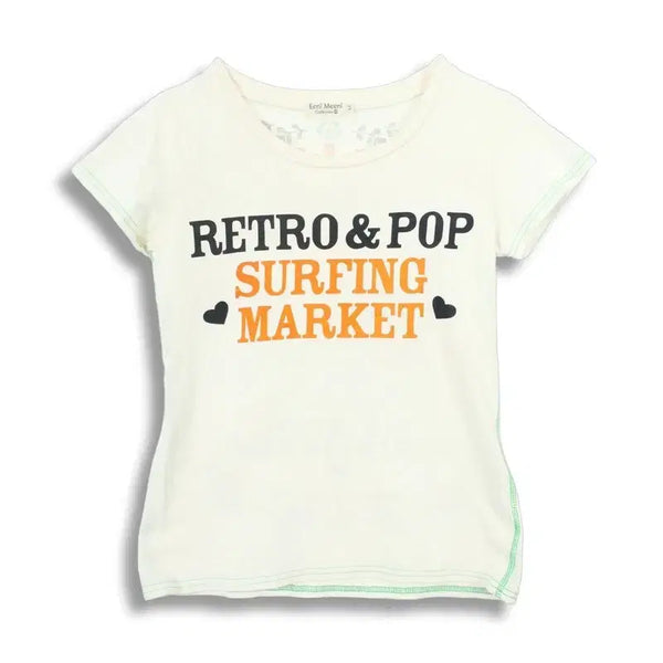 [BUNJANG] JAPAN Women's Cotton Lettering Short-Sleeve T-Shirt (M) / JAPAN (WOMEN - M) 코튼 레터링 반팔 티셔츠