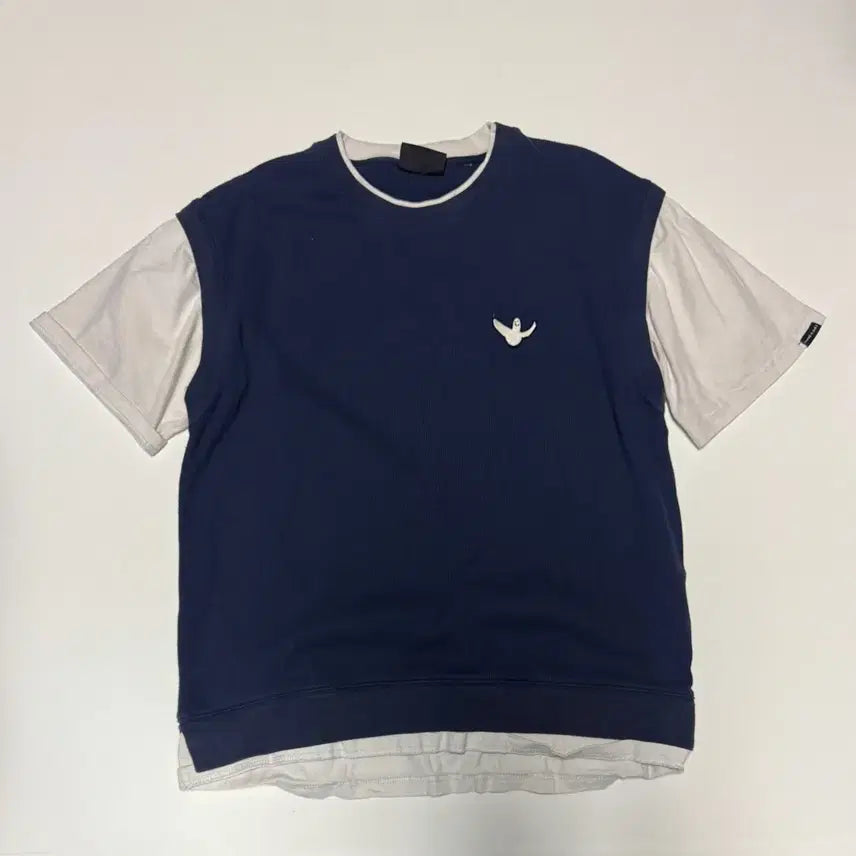 [BUNJANG] Mark Gonzales x What it ises 22SS Waffle Layered Short Sleeve T-Shirt / 마크곤잘레스 와릿이즌 22ss 와플 레이어드 반팔 티셔츠