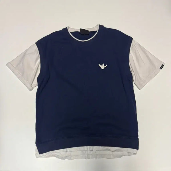 [BUNJANG] Mark Gonzales x What it ises 22SS Waffle Layered Short Sleeve T-Shirt / 마크곤잘레스 와릿이즌 22ss 와플 레이어드 반팔 티셔츠