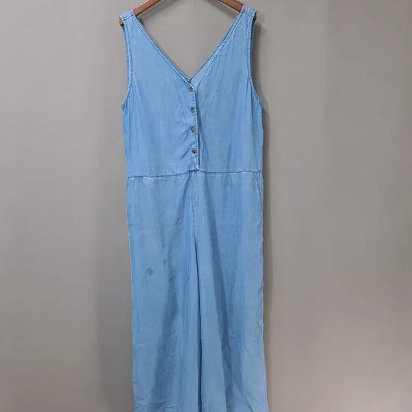[BUNJANG] 100% Denim Jumpsuit / 덴셜100% 데님 점프수트