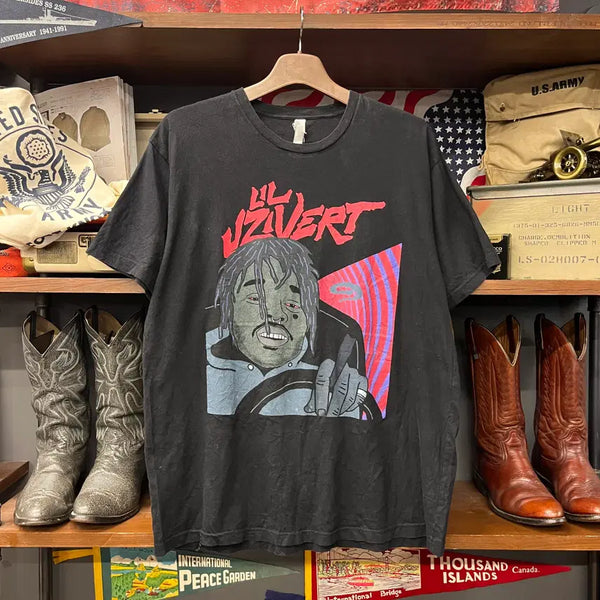 [BUNJANG] Lil Uzi Vert Official Merch Illustration Print Short Sleeve T-Shirt XL / 릴 우지 버트 오피셜 머천 일러스트 프린팅 반팔 티셔츠 N2202