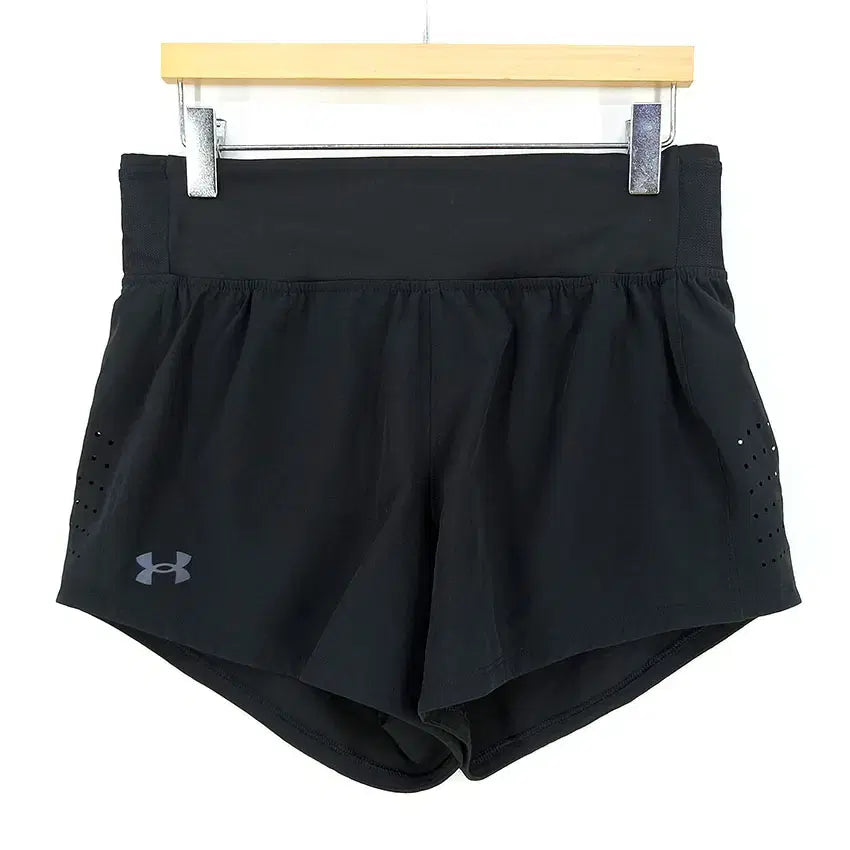 [BUNJANG] Under Armour Women's Summer Banding Training Short Pants Black / 언더아머 여성 여름 밴딩 트레이닝 숏팬츠 블랙70 (HU46286)
