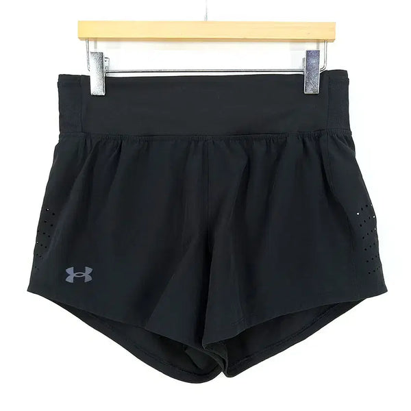 [BUNJANG] Under Armour Women's Summer Banding Training Short Pants Black / 언더아머 여성 여름 밴딩 트레이닝 숏팬츠 블랙70 (HU46286)