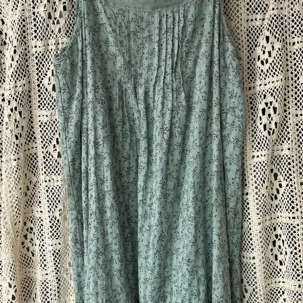 [BUNJANG] Vintage Floral Camisole Dress / 빈티지 꽃무늬 끈나시 원피스