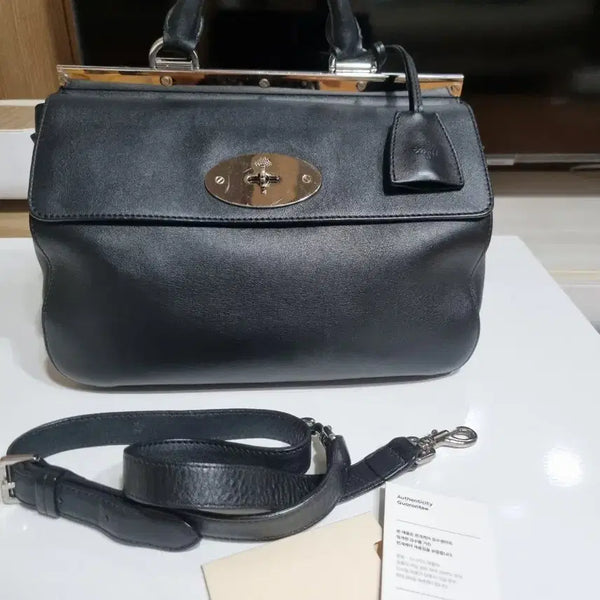[BUNJANG] Mulberry Bayswater Black Leather Tote Bag / 멀버리 베이스워터 블랙토드백