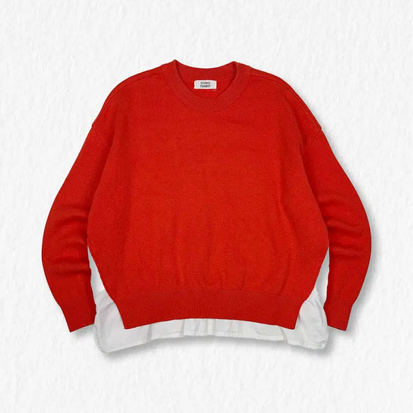 [BUNJANG] Studio Tomboy Layered Knit Orange / 스튜디오톰보이 레이어드 니트 오렌지