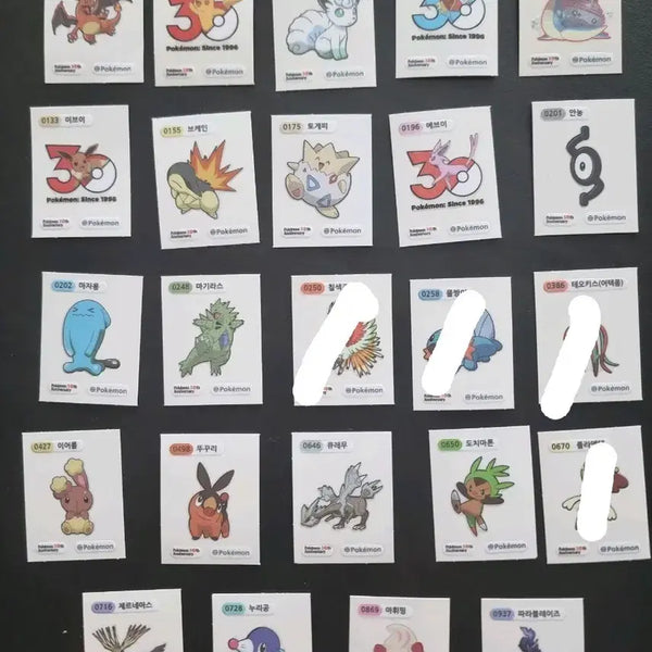 [BUNJANG] Pokemon 30th Anniversary Sticker Collection / 포켓몬 30주년 띠부씰 팝니다