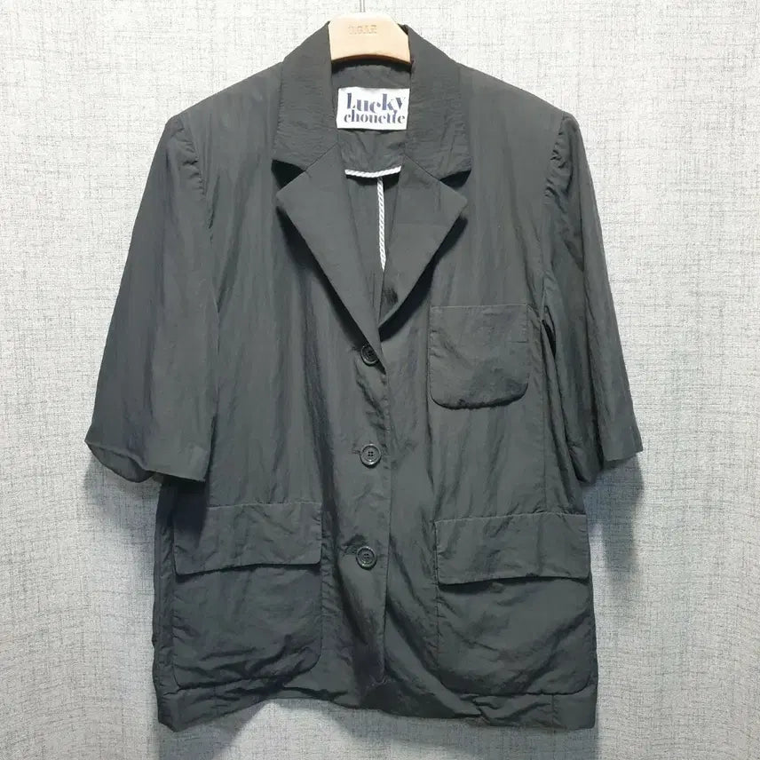 [BUNJANG] Lucky Chouette Pocket Short Sleeve Jacket Size 36 / 럭키슈에뜨 반팔 포켓  자켓 36