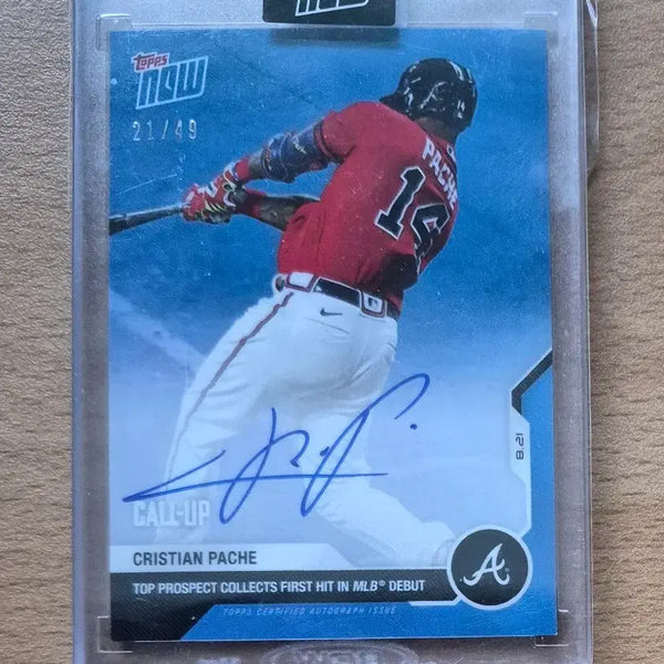 [BUNJANG] MLB Topps Now 2020 Christian Pache Atlanta Braves Debut Auto-Scribed Baseball Card #49 / MLB 2020 탑스나우 애틀란타 크리스티안 파체 49한정 데뷔 온오토카드 판매합니다.