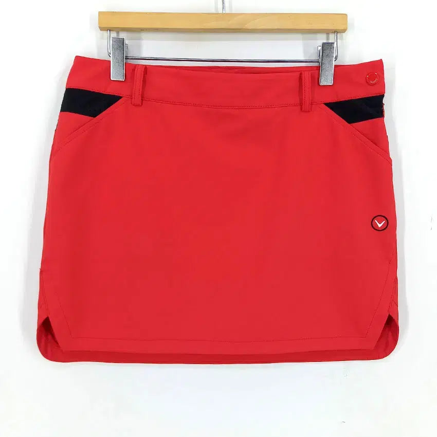 [BUNJANG] Colorway Women's Summer Spandex Mini Skirt - Red / 컬러웨이 여성 여름 스판 미니스커트 레드 (HU46287)