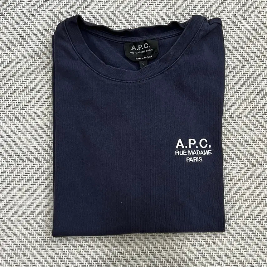 [BUNJANG] A.P.C. Navy Short Sleeve T-Shirt / 아페쎄 네이비 반팔 티셔츠 s