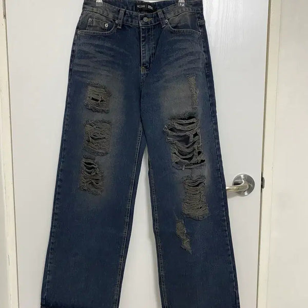 [BUNJANG] Millionkor Distressed Jeans (Size M) / 밀리언코르 디스트로이드 청바지