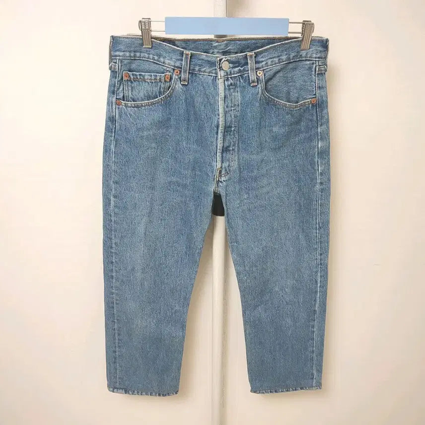 [BUNJANG] Levi's 501 Men's Cropped Jeans / [32] 리바이스 501 남성 8/9부 청바지 키166cm이하 추천 데님팬츠