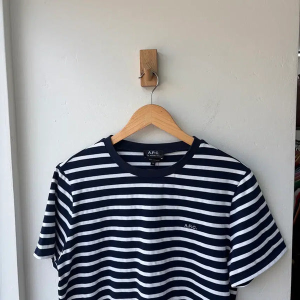 [BUNJANG] A.P.C. Striped Short Sleeve T-Shirt / 17658 - A.P.C. 아페쎄 스트라이프 반팔 티셔츠