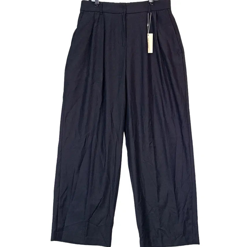[BUNJANG] Max Studio Minimalist Wide-Fit Pants Black (Unused) / 막스스튜디오 여성 미니멀 와이드핏 바지 29 블랙 미사용 25849