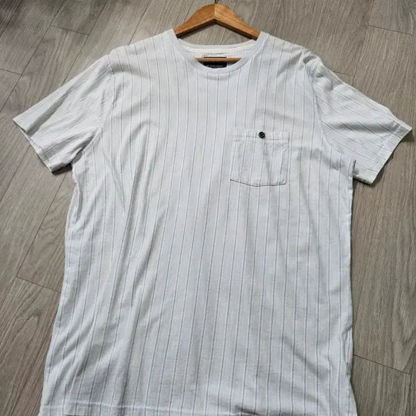 [BUNJANG] Abercrombie & Fitch Men's Striped Short Sleeve T-Shirt XL / 아베크롬비 XL 남성 스트라이프 반팔 티셔츠