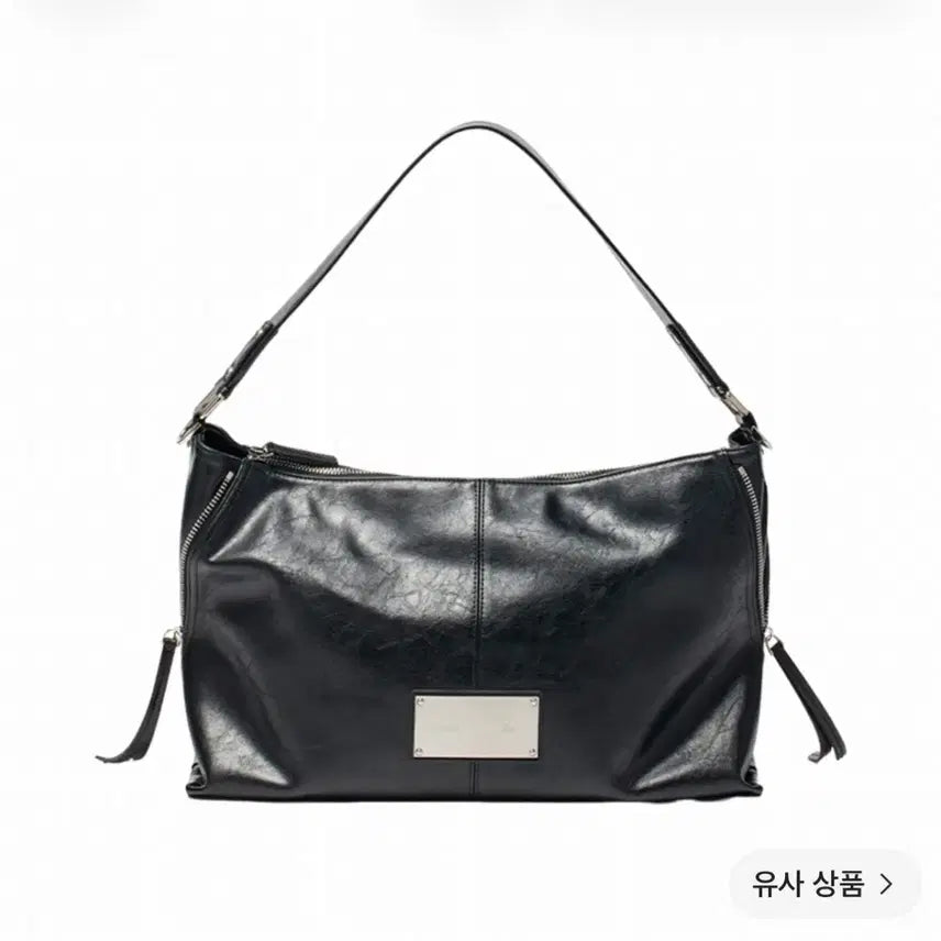 [BUNJANG] Matinkim Side Zip Shoulder Bag Black / 마뗑킴 사이드 지퍼 숄더백 블랙