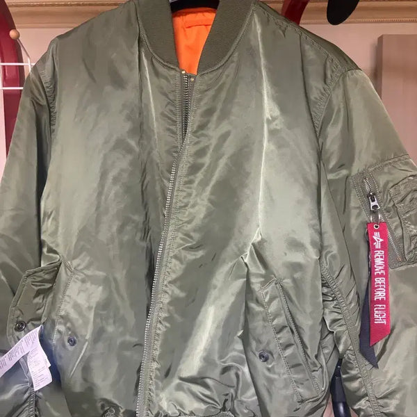 [BUNJANG] Alpha Industries MA-1 Sage Green XL Flight Jacket / 알파인더스트리 ma1 세이지그린 XL 판매