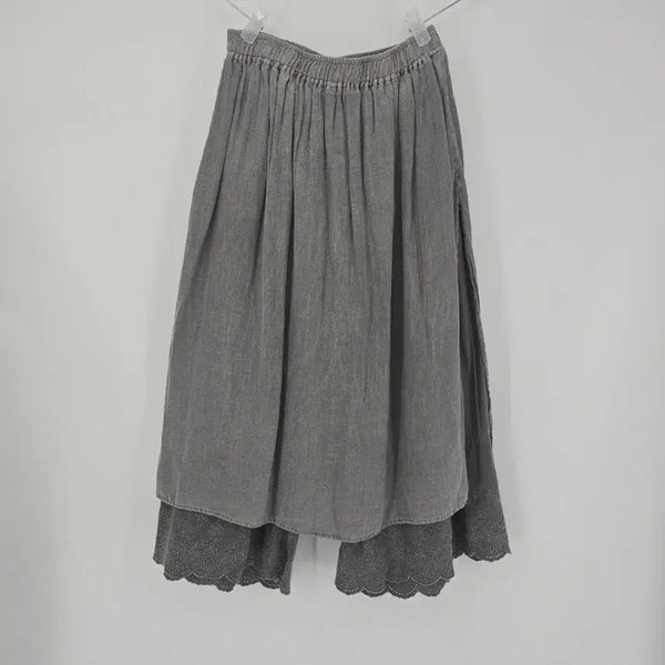 [BUNJANG] Cotton Lace Shorts (Gray) / 그레이 면 레이스 숏팬츠