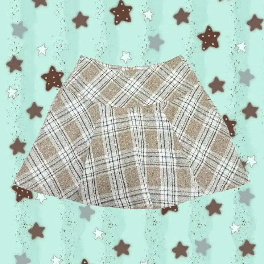 [BUNJANG] Cecil McBee Brown Check Pleated Skirt / 고전 세실맥비 브라운 체크 스커트 프레피 라떼갸루 히메갸루 공겜여주 모리걸 헤이세이 긱시크 y2k 트랄라라 엑시즈팜 리즈리사 핀터깔