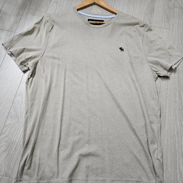 [BUNJANG] Abercrombie & Fitch Men's XL Khaki Brown Short-Sleeve T-Shirt / 아베크롬비 XL 남성 반팔티셔츠  카키브라운