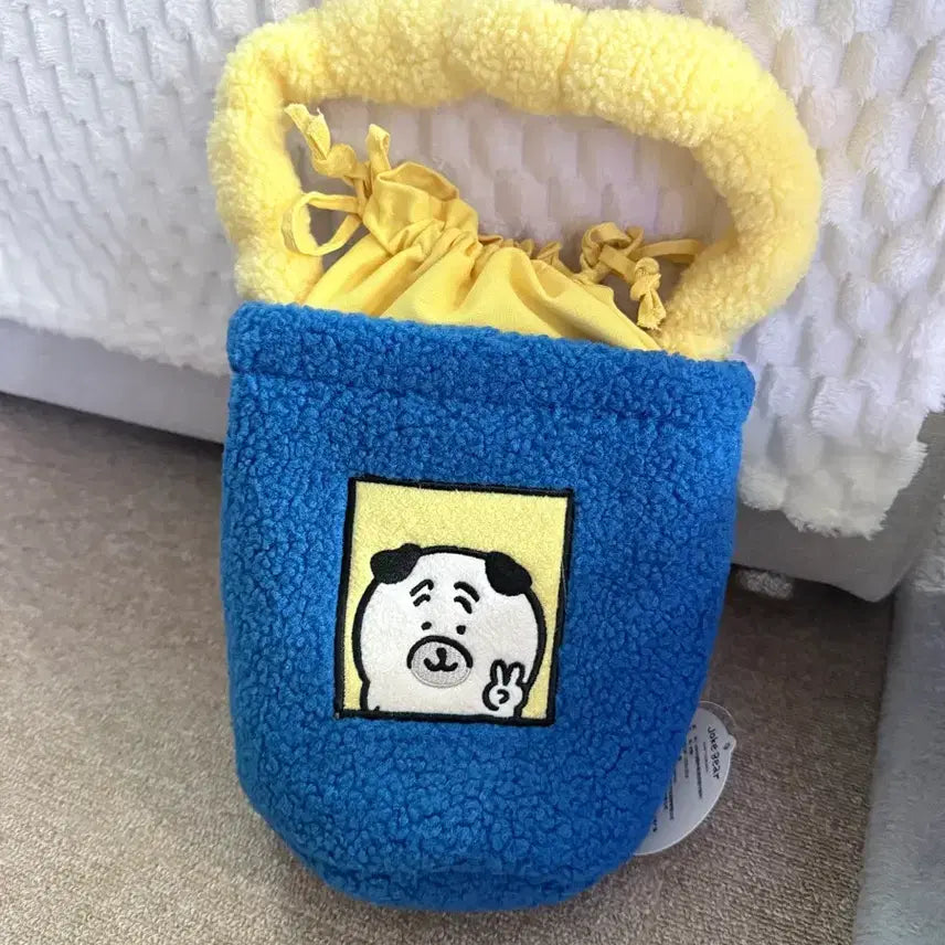 [BUNJANG] Blue Jokunkoom Pouch Bag / 새상품 : 블루 농담곰 복조리 가방