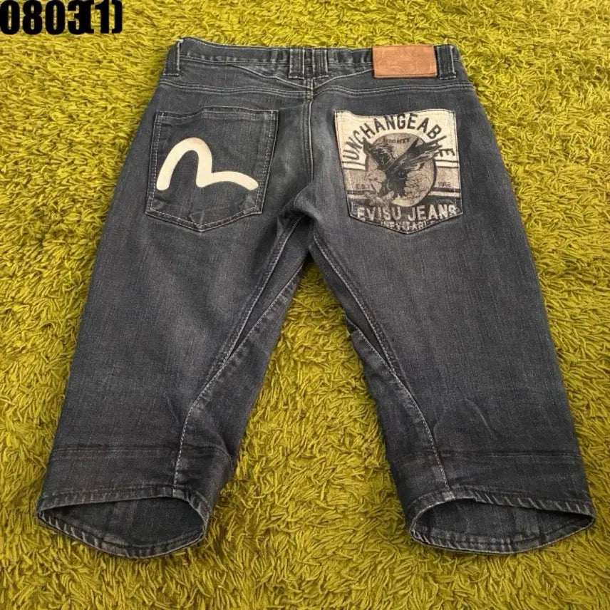 [BUNJANG] Evisu Blue Denim Shorts Size 33 / 에비수 청반바지 33