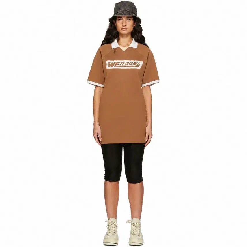 [BUNJANG] WE11DONE Brown Polo Dress XS / 새제품) 웰던 WE11DONE 브라운 폴로 원피스 XS