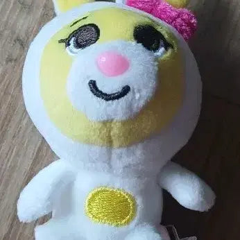 [BUNJANG] Cocomong Aromi Rabbit Plush Keychain Yellow / 코코몽 아로미 토끼 인형 키링 옐로우