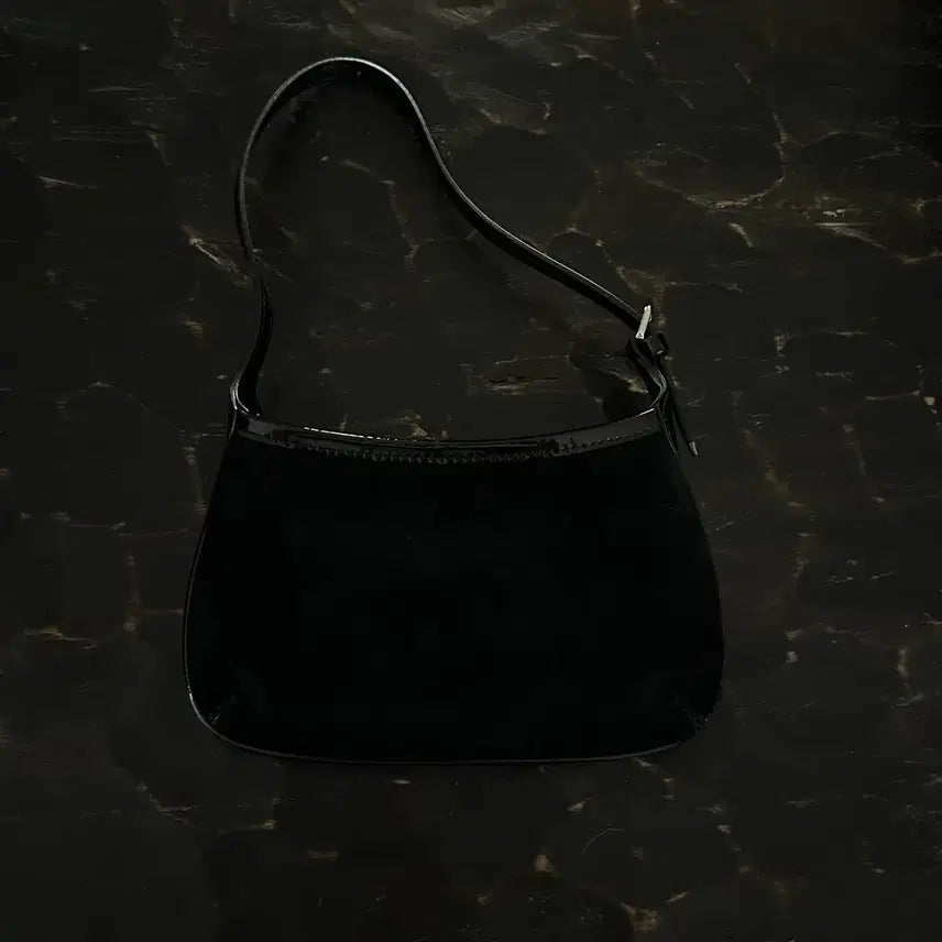 [BUNJANG] PortsPorts Mini Top Handle Bag Black Suede / 포츠포츠 탑핸들백