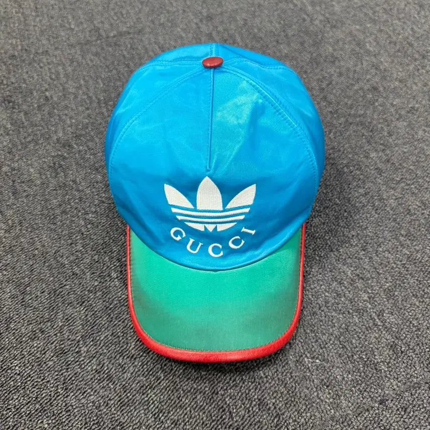 [BUNJANG] Gucci x Adidas Collaboration Baseball Hat Bright Blue / 구찌 x 아디다스 콜라보 베이스볼 햇 브라이트 블루 볼캡