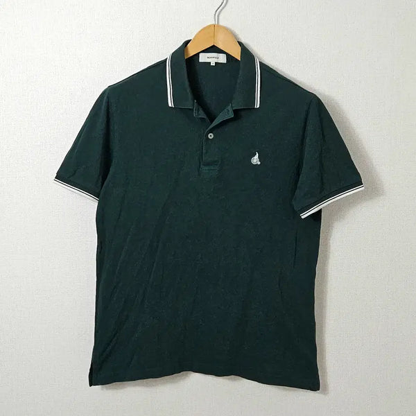 [BUNJANG] Beanpole 25SS Short-Sleeve Polo T-Shirt Deep Green M / 빈폴 25ss 반팔 폴로 카라티 피케티 딥그린 팁배색 맨 M