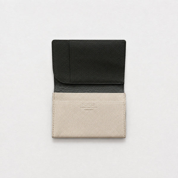 [BUNJANG] PORTER Ivory Leather Card Wallet / [PORTER] 아이보리 레더 카드 지갑