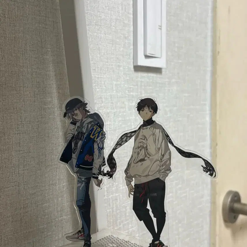 [BUNJANG] Radio Eva (Evangelion) Acrylic Stand Set - Kaworu Nagisa & Shinji Ikari / 에반게리온 라디오에바 아크릴스탠드 일괄 카오루 신지