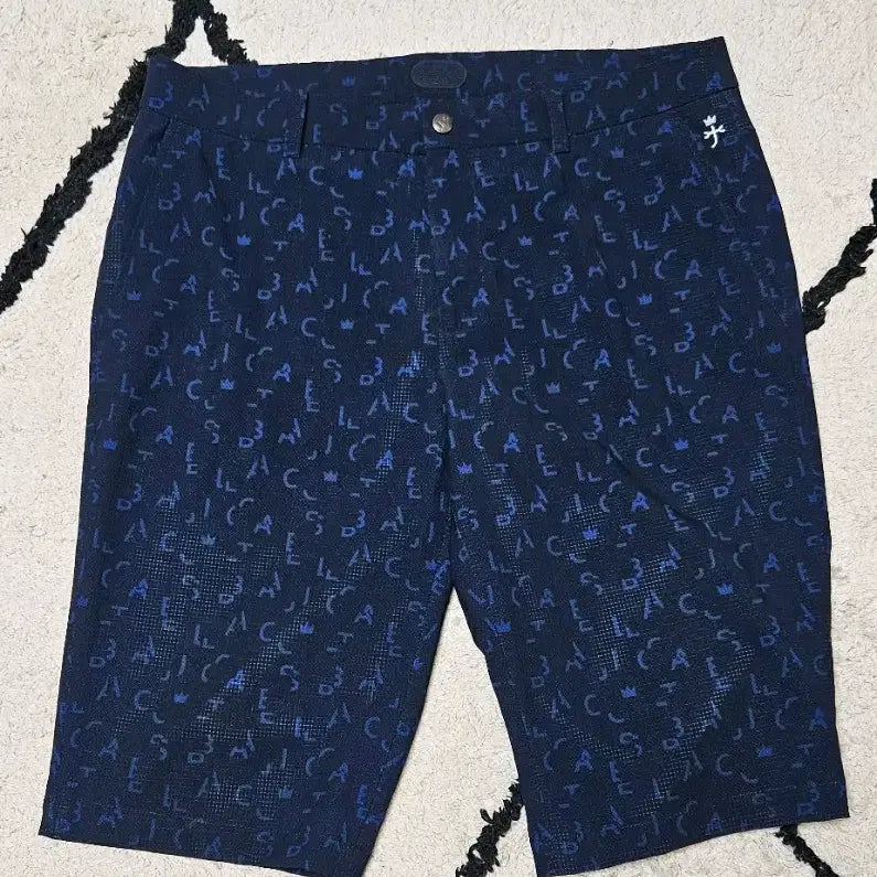 [BUNJANG] Castelbajac Golf Pattern Shorts Navy / 카스텔 바작 골프 반바지 네이비 패턴 34