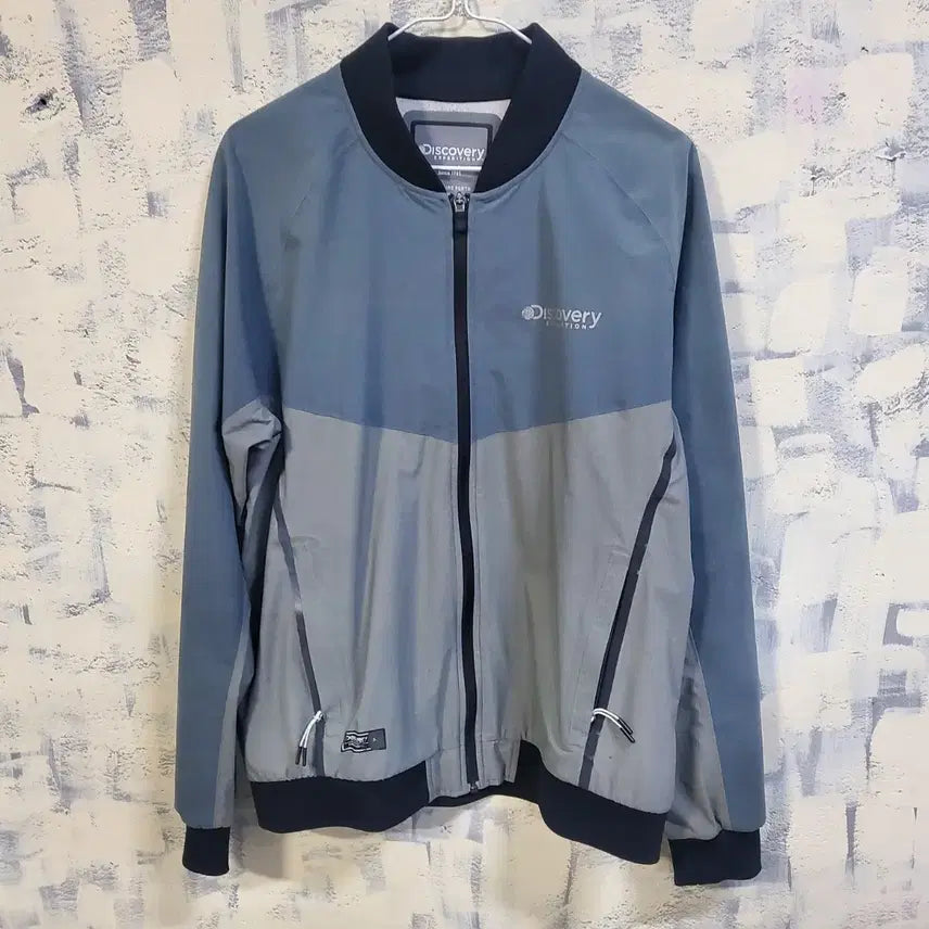 [BUNJANG] Discovery Expedition Color Block Windbreaker Jumper / 디스커버리 익스페디션 투톤 배색 바람막이 점퍼 100