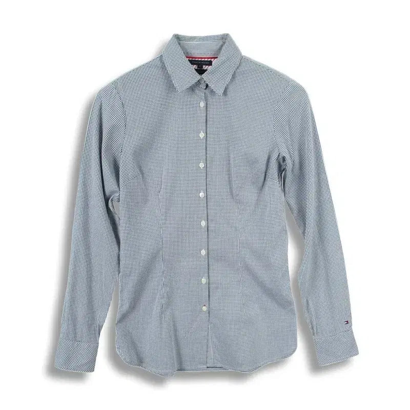 [BUNJANG] Tommy Hilfiger Women's Cotton Flag Logo Shirt - Size S / 타미힐피거 (WOMEN - S) 코튼 플래그 로고 셔츠