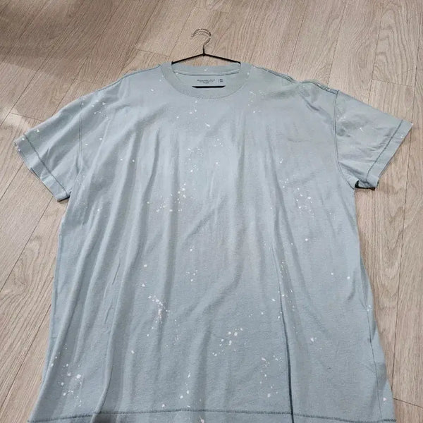 [BUNJANG] Abercrombie Men's Short Sleeve T-Shirt XXL Sky Blue Dirty Painting / 아베크롬비 2XL 남성 반팔티셔츠  스카이블루 더티페인팅