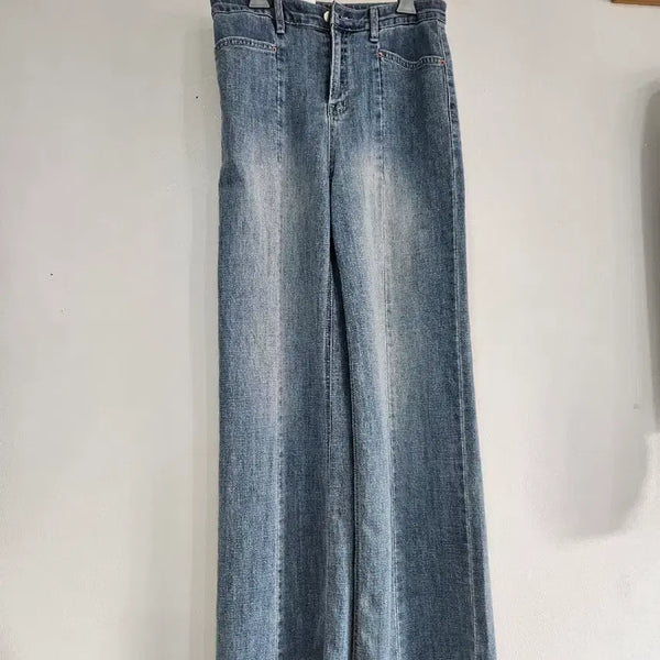 [BUNJANG] Ringsa Split Seam High Waist Pants / 링사 절개일자바지