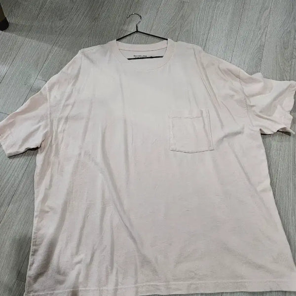 [BUNJANG] Abercrombie & Fitch Men's XL Short Sleeve Pocket T-Shirt Pink / 아베크롬비 2XL 남성 포켓 반팔티셔츠  연핑크