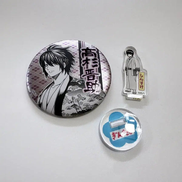 [BUNJANG] Gintama Takasugi Shinsuke Original Art Can Badge & Chibi Acrylic Bundle Set / 일괄) 은혼 점프샵 타카스기 신스케 원화 캔뱃지 치비 아크릴