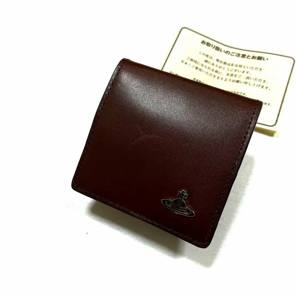 [BUNJANG] Vivienne Westwood Brown Leather Wallet / 비비안 웨스트우드 브라운 레더 지갑