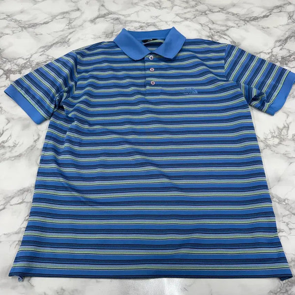 [BUNJANG] The North Face Stripe Collar Short Sleeve T-Shirt L / 노스페이스 스트라이프 카라 반팔 L